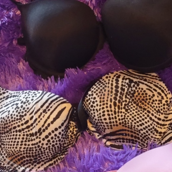 2/$20 🦓 🐆VS BIOFIT Animal Print WILD SPARKLE PADDED BRA!! *See video - Picture 3 of 7